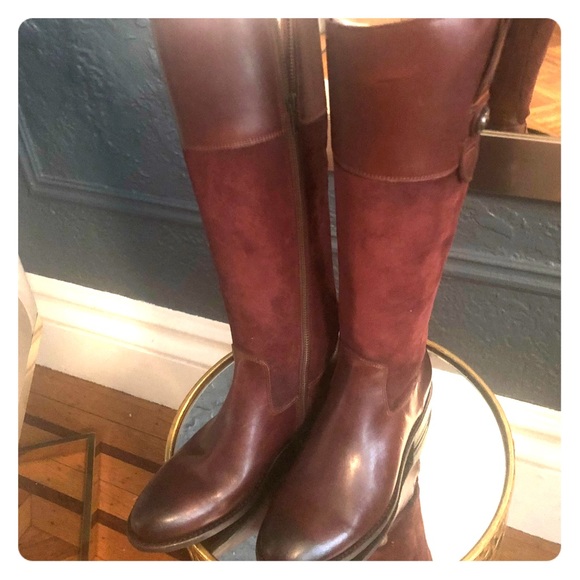 frye burgundy boots